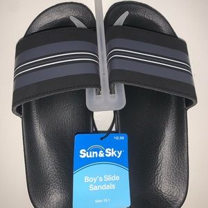 Brand new boys size 13-1 slide sandals
